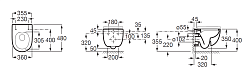 Унитаз подвесной rimless Meridian-comp A34H242000