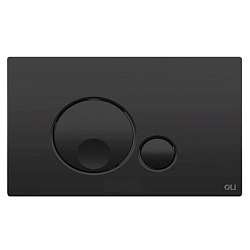 Кнопка для инсталляции чёрная soft-touch OLI GLOBE  152952
